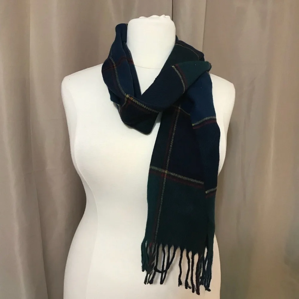 Acrylic Plaid Scarf